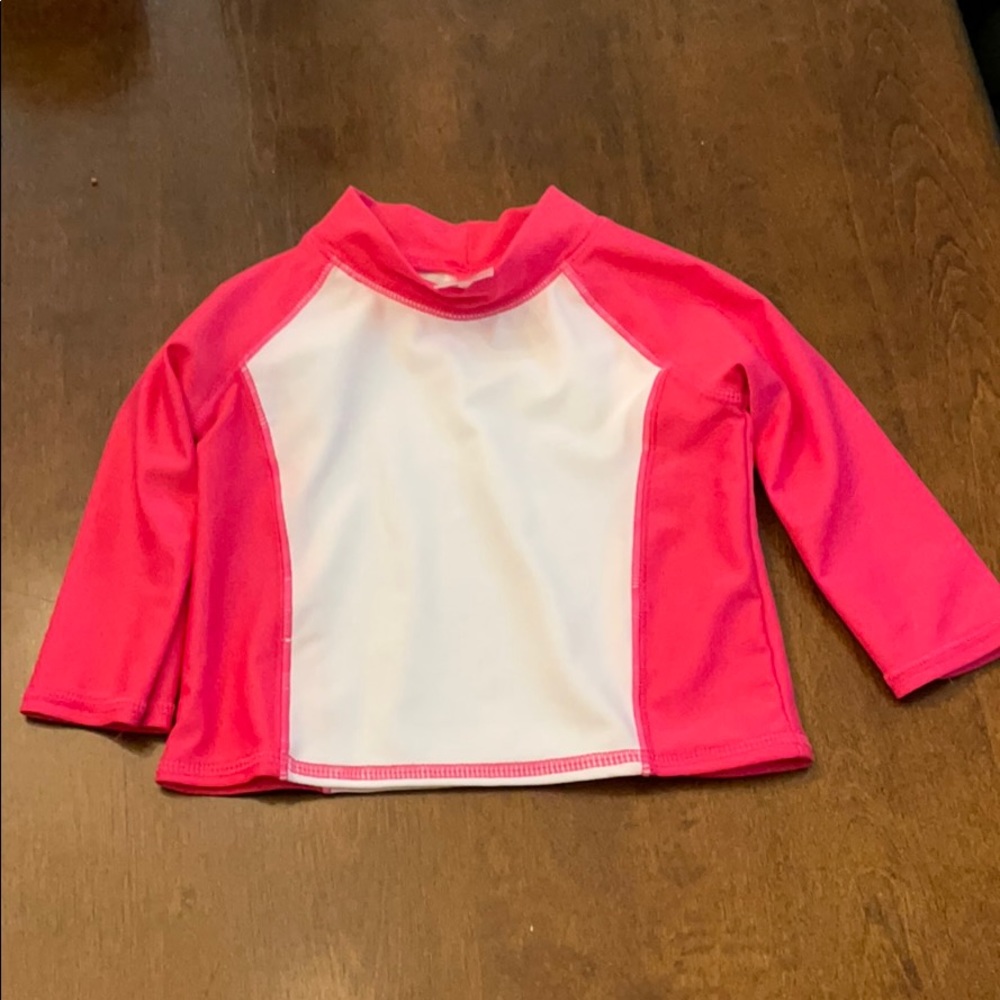 Long Sleeve Toddler Hot Pink Rashguard